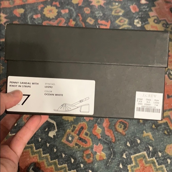 J.Crew Penny Sandal In Stripe - Picture 5 of 5
